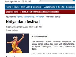 Mysore V Subramania Agni Deccan Herald Bengaluru June 2015